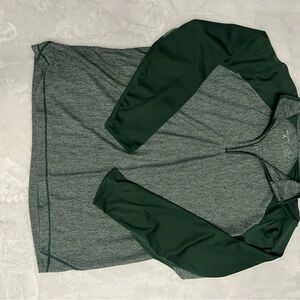 Antigua Green and Gray Athletic Top